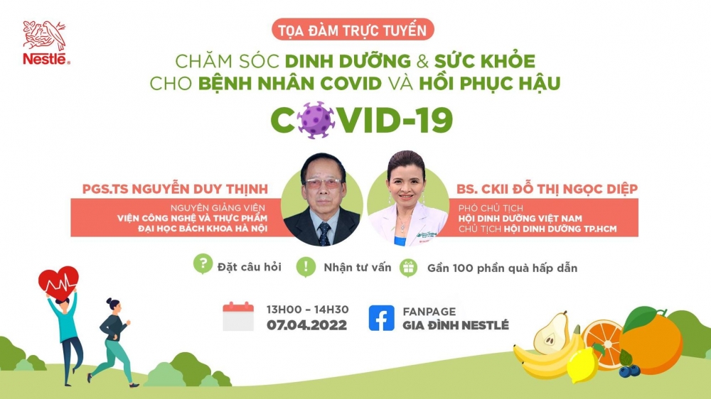 Nestlé Việt Nam sẽ tư vấn về dinh dưỡng và sức khỏe sau Covid-19