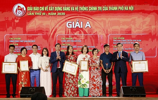 Hà Nội: Trao thưởng 2 giải báo chí về xây dựng Đảng và phát triển văn hóa lần thứ III - năm 2020