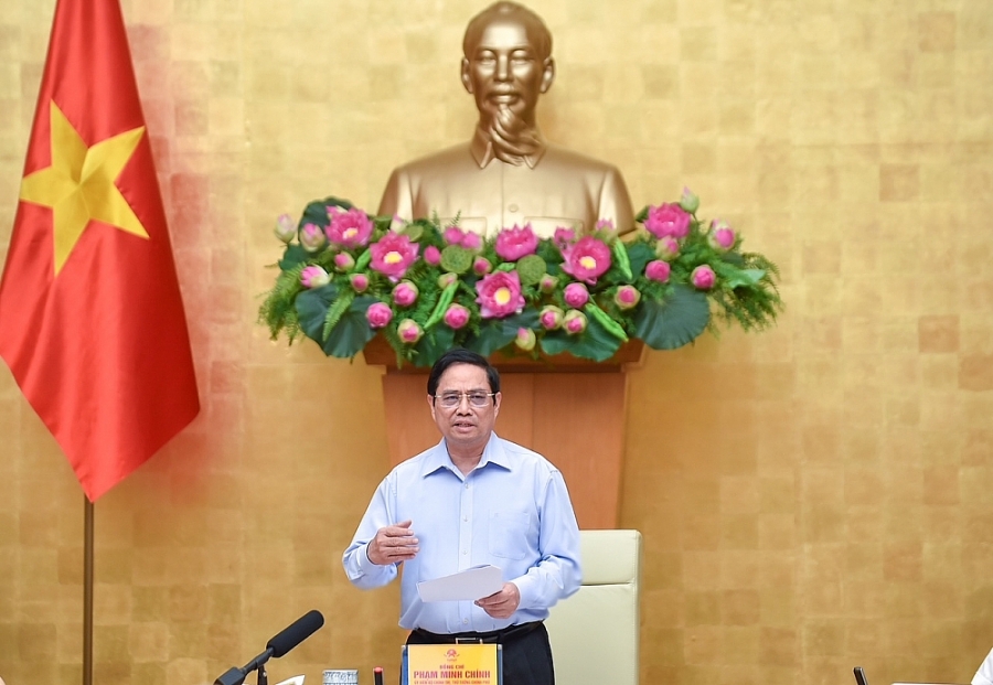 Thủ tướng Phạm Minh Chính: Đưa hoạt động khai thác hải sản trở lại lành mạnh, thúc đẩy ngành thủy sản phát triển đúng hướng - Ảnh: VGP/Nhật Bắc