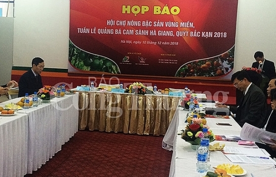Sắp diễn ra Hội chợ nông sản cam sành Hà Giang, quýt Bắc Kạn năm 2018