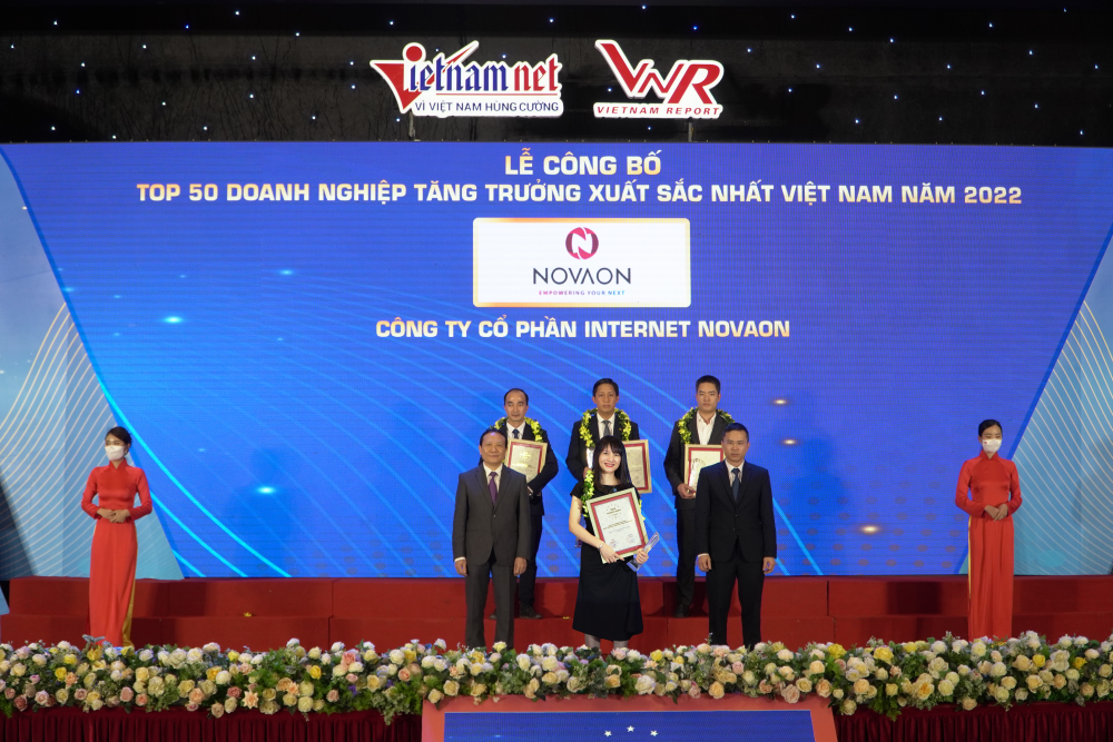 Novaon lọt Top 50 doanh nghiệp tăng trưởng xuất sắc nhất Việt Nam năm thứ hai liên tiếp
