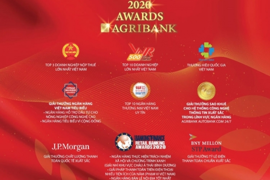 Agribank năm 2020 - Một năm gặt hái nhiều giải thưởng trong nước và quốc tế