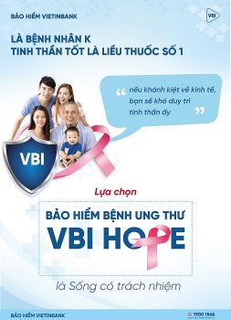 “Bảo hiểm bệnh Ung thư VBI Hope” - sản phẩm đột phá của  Bảo hiểm VietinBank