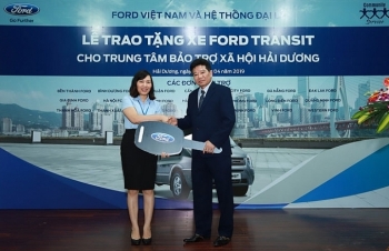 Ford Việt Nam trao tặng xe Transit cho Trung tâm Bảo trợ Xã hội tỉnh Hải Dương