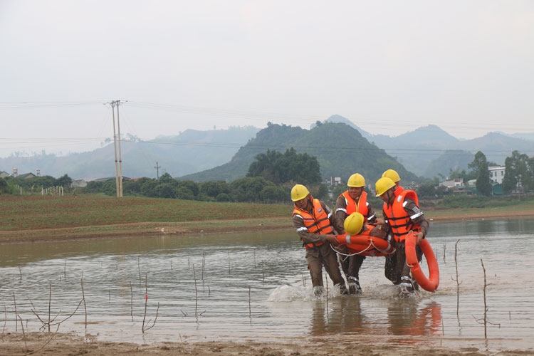 PC Sơn La: Tổ chức diễn tập phòng chống thiên tai và tìm kiếm cứu nạn năm 2021