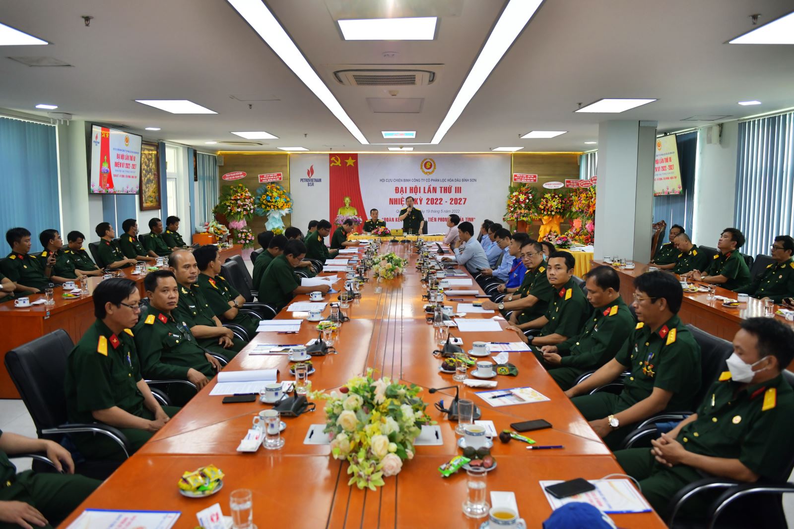Hội Cựu chiến binh Lọc hóa dầu Bình Sơn tổ chức Đại hội lần thứ III nhiệm kỳ 2022 - 2027