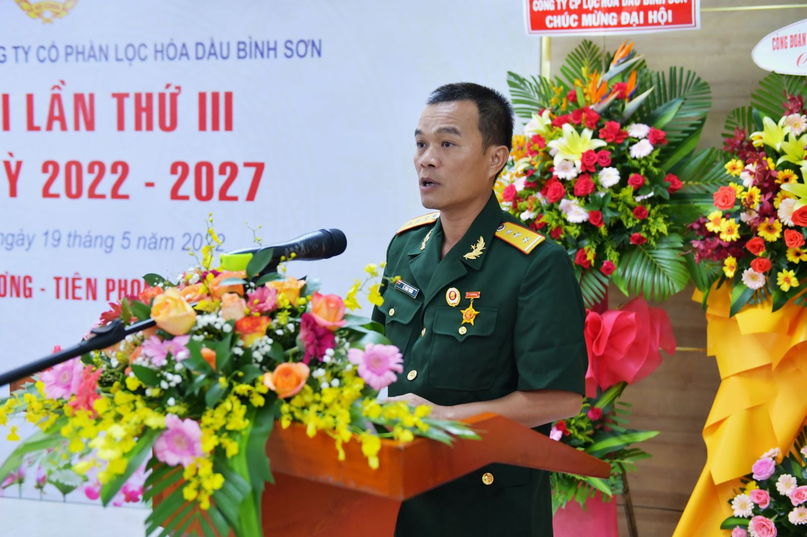 Hội Cựu chiến binh Lọc hóa dầu Bình Sơn tổ chức Đại hội lần thứ III nhiệm kỳ 2022 - 2027
