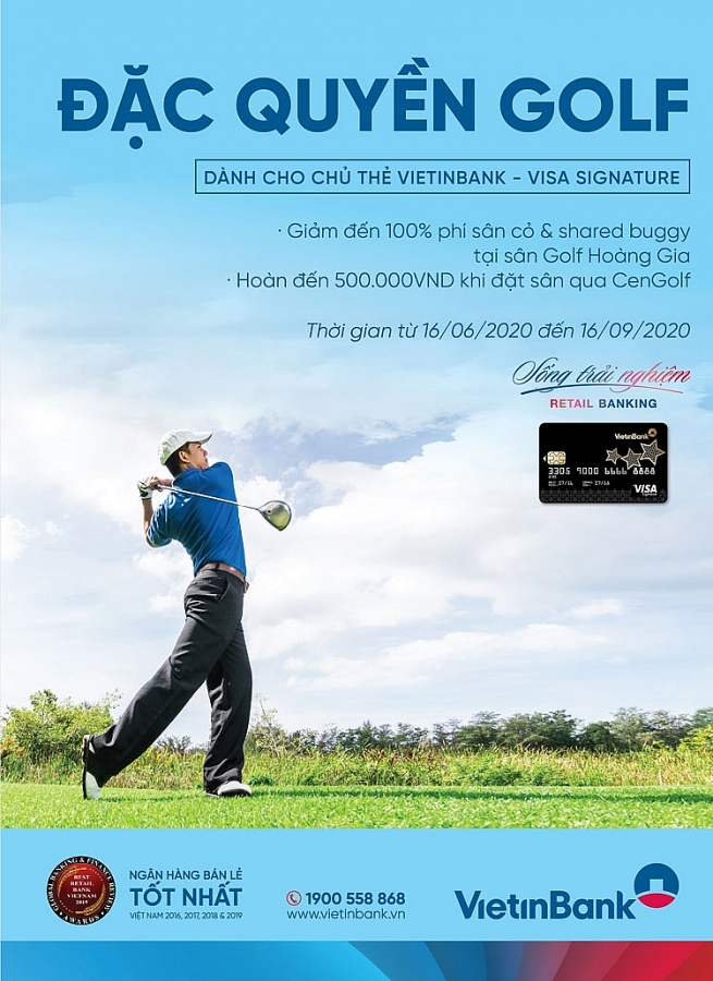 khuyen mai hap dan danh cho cac golfer so huu the vietinbank visa signature