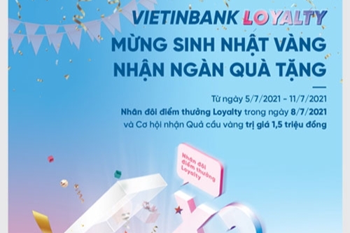 VietinBank Loyalty bùng nổ ưu đãi dịp sinh nhật ngân hàng