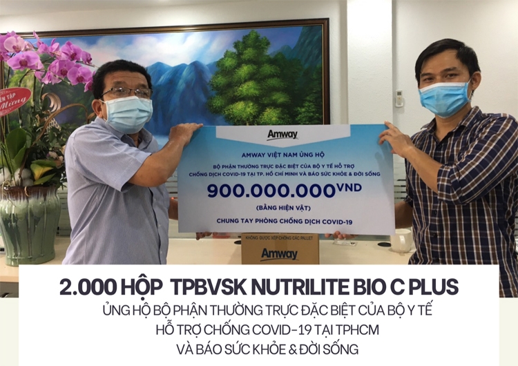 Amway Việt Nam ủng hộ các sản phẩm chăm sóc sức khỏe và thiết yếu đến tuyến đầu chống dịch tại khu vực phía Nam