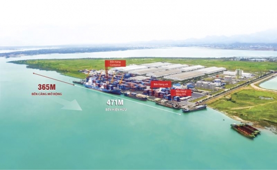 Thaco đầu tư bến cảng 5 vạn tấn tạo đà phát triển dịch vụ logistics tại miền Trung