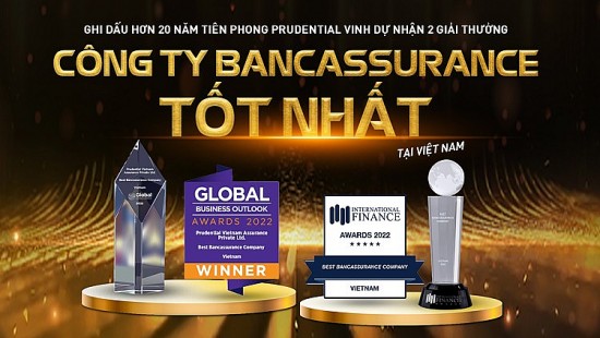 Prudential Việt Nam nhận 2 giải thưởng uy tín cho kênh phân phối qua hợp tác ngân hàng