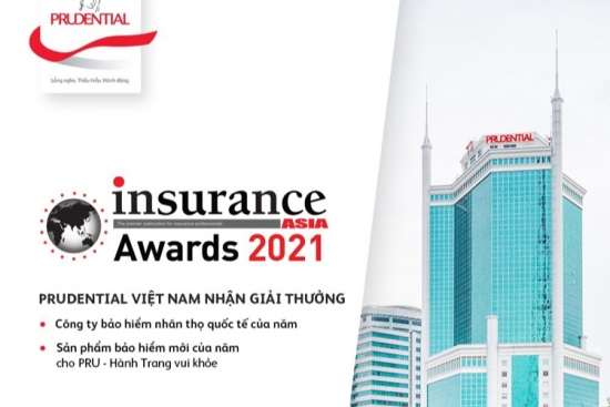 Prudential Việt Nam nhận giải thưởng kép tại Insurance Asia Awards 2021
