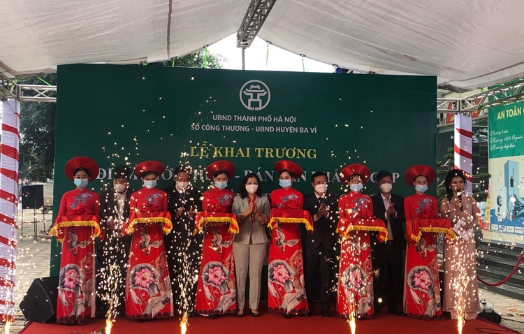 Hơn 100 gian hàng tham gia tại Tuần hàng Việt huyện Ba Vì 2021