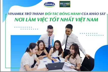 Vinamilk tham gia khảo sát nơi làm việc tốt nhất Việt Nam trong vai trò đối tác đồng hành