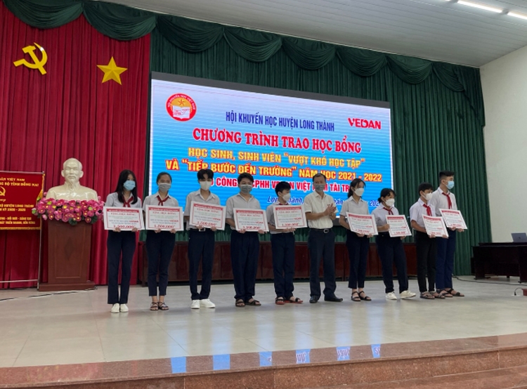 Vedan Việt Nam và hành trình 9 năm tiếp sức đến trường cho HS-SV nghèo vượt khó tại huyện Long Thành tỉnh Đồng Nai