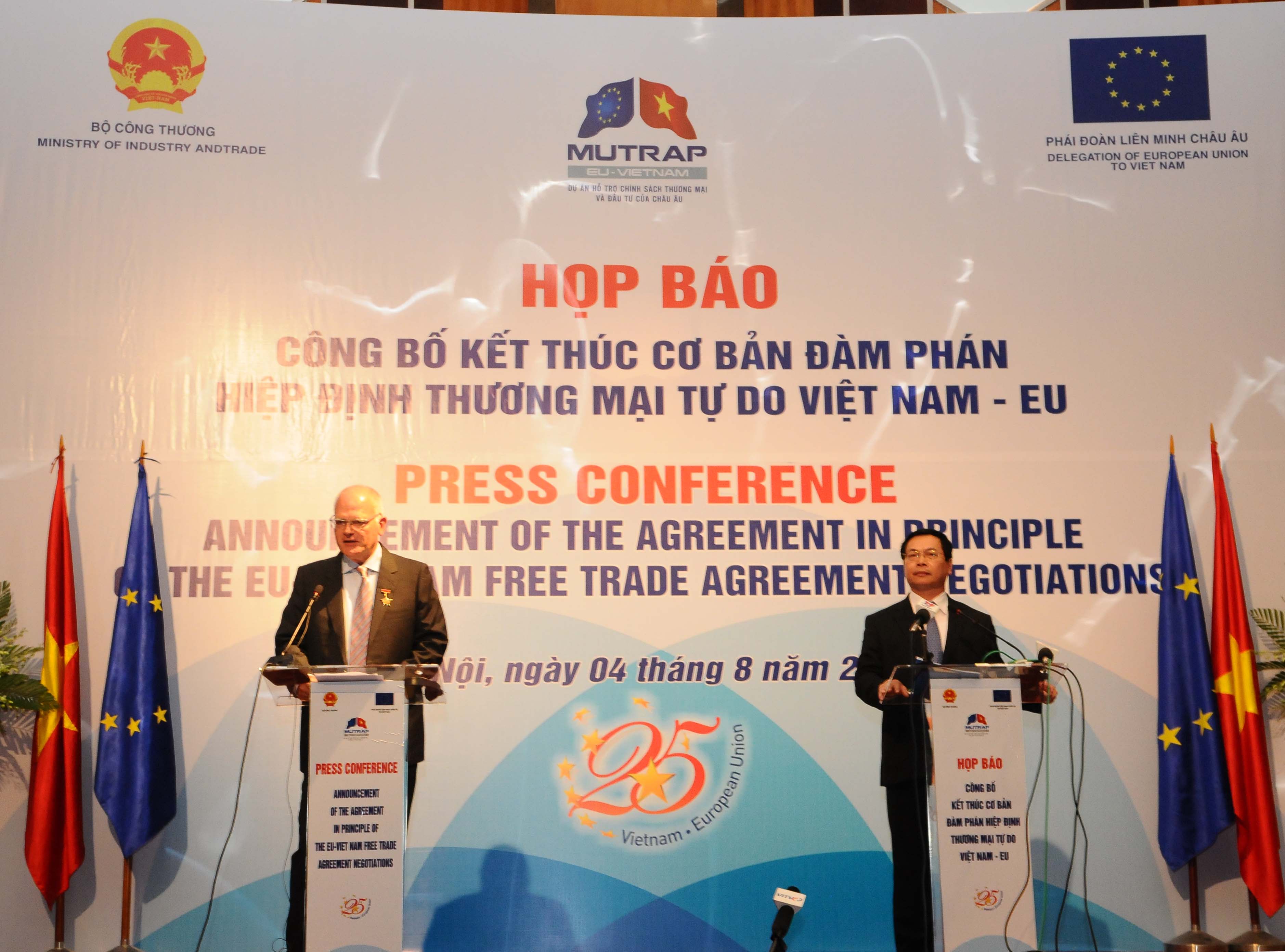 Tuyên bố kết thúc cơ bản đàm phán FTA Việt Nam - EU