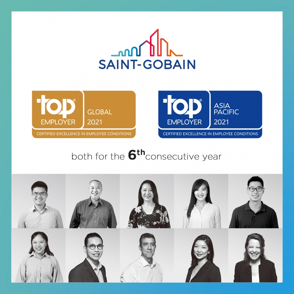 Saint-Gobain tiếp tục nhận danh hiệu Global Top Employer