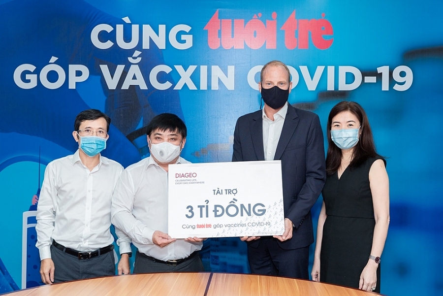 Diageo Việt Nam tài trợ 3 tỷ đồng giúp người Việt tiêm chủng miễn phí