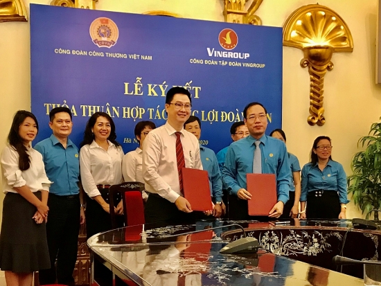 Công đoàn Công Thương Việt Nam và Công đoàn Tập đoàn Vingroup: Ký thỏa thuận hợp tác