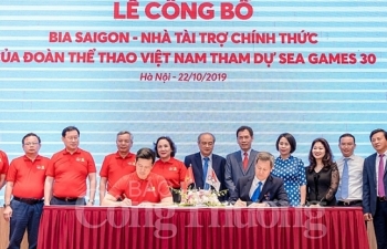 Bia Saigon là nhà tài trợ chính thức của đoàn thể thao Việt Nam tham dự SEA Games 30