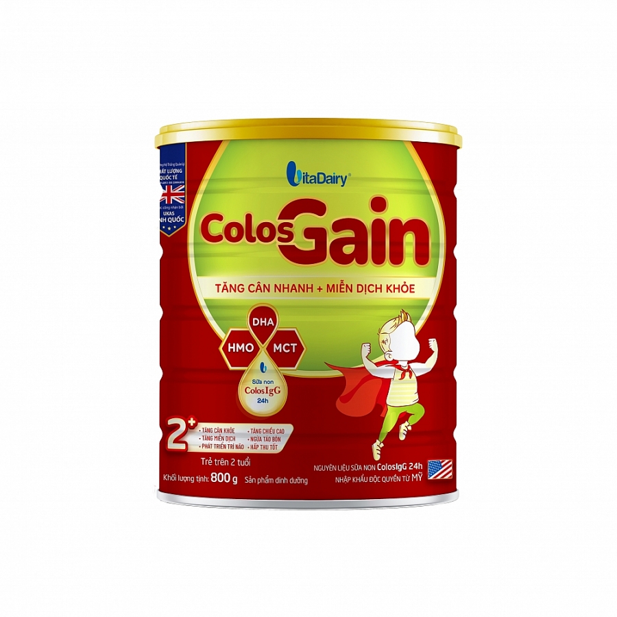 Colos Gain – Sản phẩm dinh dưỡng mới cho trẻ kém miễn dịch