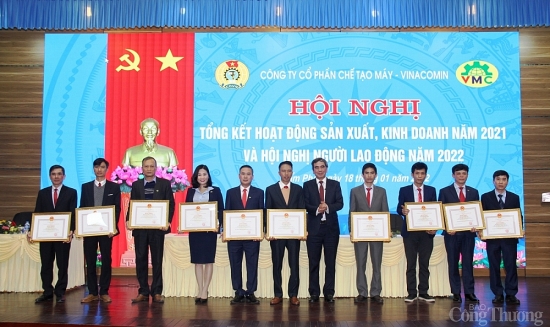 Công ty CP Chế tạo máy - Vinacomin: Phấn đấu đạt doanh thu 1.568 tỷ đồng trong năm 2022