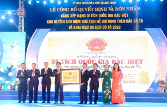 Khu lưu niệm Chủ tịch Hồ Chí Minh trên đảo Cô Tô được xếp hạng Di tích quốc gia đặc biệt