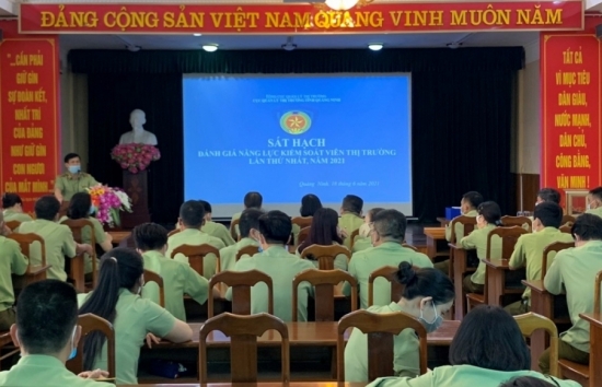 QLTT Quảng Ninh tổ chức sát hạch nghiệp vụ lần thứ nhất năm 2021
