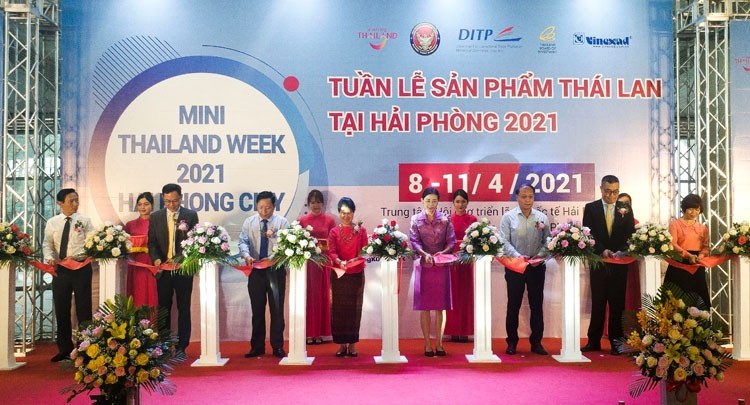 Tuần lễ sản phẩm Thái Lan 2021 diễn ra tại Hải Phòng đã thu hút lượng lớn người dân tham quan, mua sắm