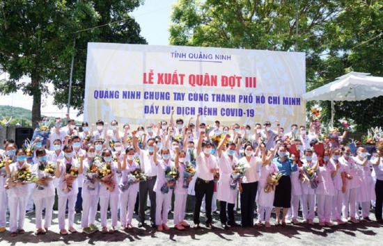 Quảng Ninh cử đoàn cán bộ y tế hỗ trợ TP. Hồ Chí Minh chống dịch