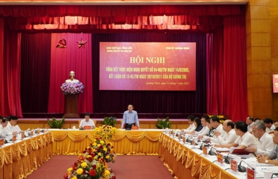 Quảng Ninh: Tổng kết thực hiện nghị quyết số 54-NQ/TW