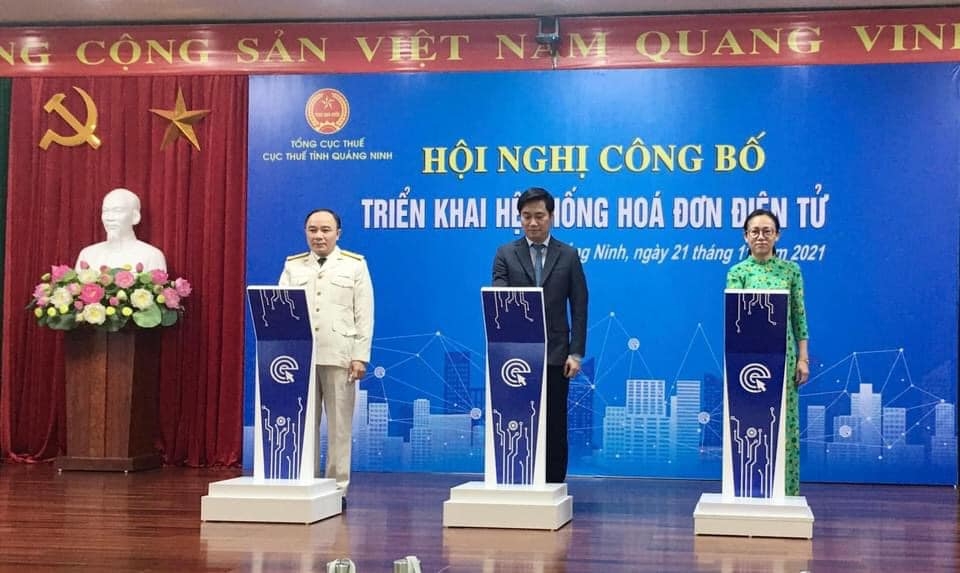 Hội nghị công bố triển khai hệ thống hóa đơn điện tử tại điểm cầu Cục Thuế tỉnh Quảng Ninh