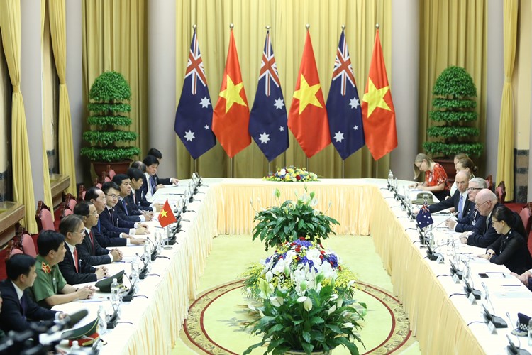 Chủ tịch nước Trần Đại Quang hội đàm với Toàn quyền Australia