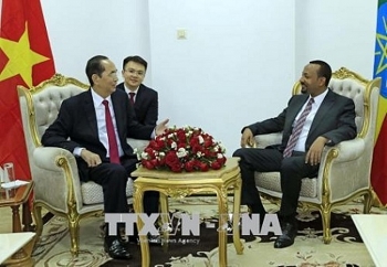 Chủ tịch nước Trần Đại Quang hội kiến Thủ tướng Ethiopia