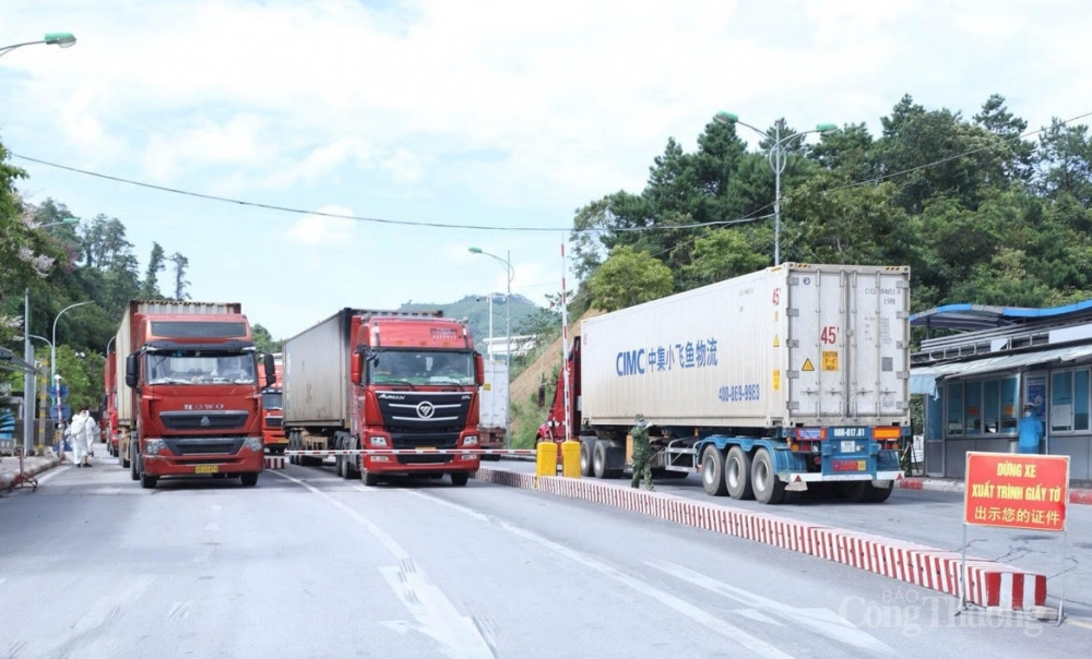 phương tiện chở hàng hóa xuất nhập khẩu từ tỉnh khác đến cửa khẩu Hữu Nghị, Tân Thanh đều được quản lý, giám sát chặt chẽ