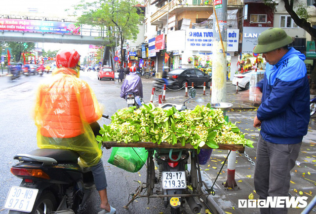 Hoa bưởi đầu mùa, giá tới 300.000 đồng/kg vẫn hút khách Hà Nội - Ảnh 1.