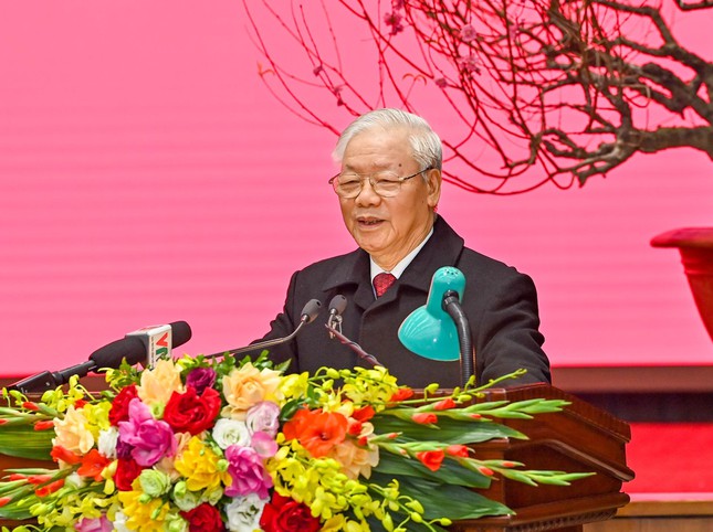 Tổng Bí thư Nguyễn Phú Trọng chúc Tết nhân dân Hà Nội ảnh 2