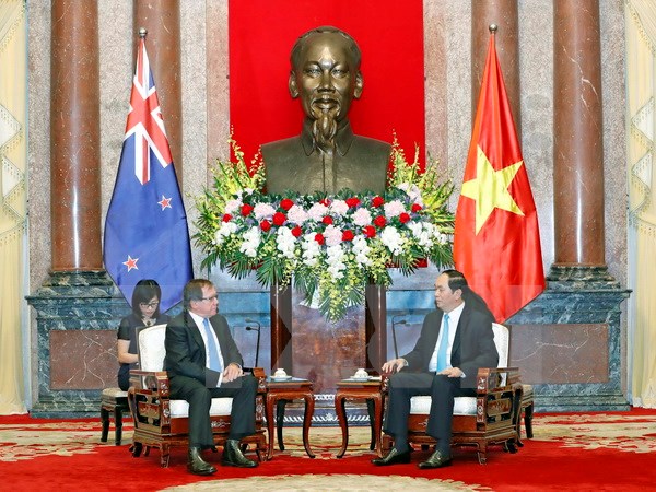 Chủ tịch nước Trần Đại Quang tiếp Bộ trưởng Ngoại giao New Zealand