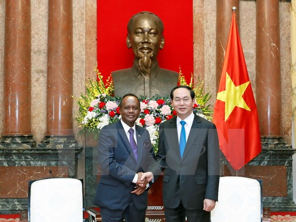 Chủ tịch nước Trần Đại Quang tiếp Bộ trưởng Phủ Tổng thống Madagascar