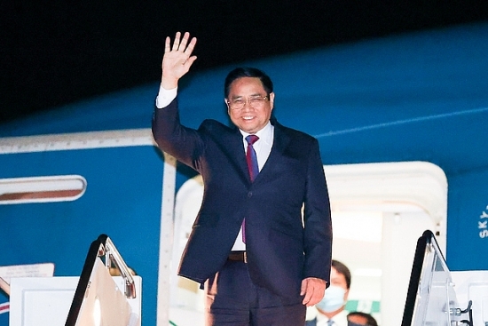 Thủ tướng Phạm Minh Chính tới Washington dự Hội nghị Cấp cao Đặc biệt ASEAN - Hoa Kỳ