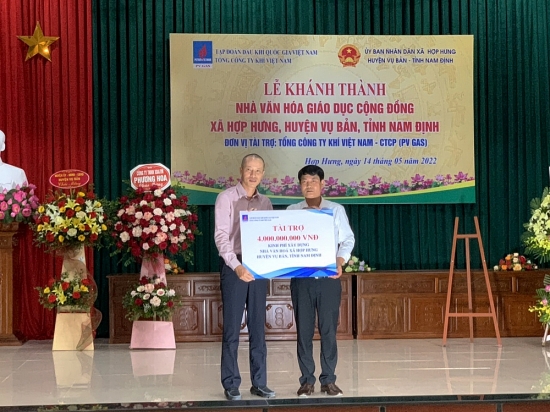 Petrovietnam và PV GAS khánh thành Nhà văn hóa giáo dục cộng đồng Nam Định