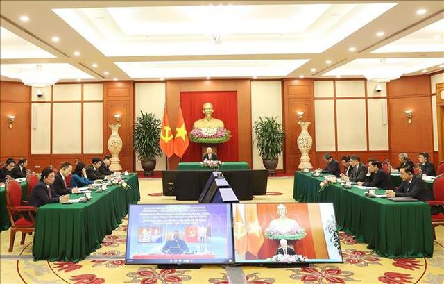 Tổng Bí thư Nguyễn Phú Trọng hội đàm trực tuyến với Chủ tịch Đảng Mặt trận Giải phóng Mozambique, Tổng thống Mozambique - Ảnh 2.