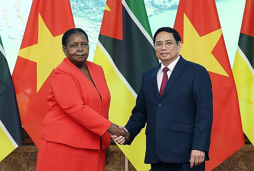 Thủ tướng Chính phủ Phạm Minh Chính và Chủ tịch Quốc hội Mozambique Esperanca Laurinda Francisco Nhiuane Bias