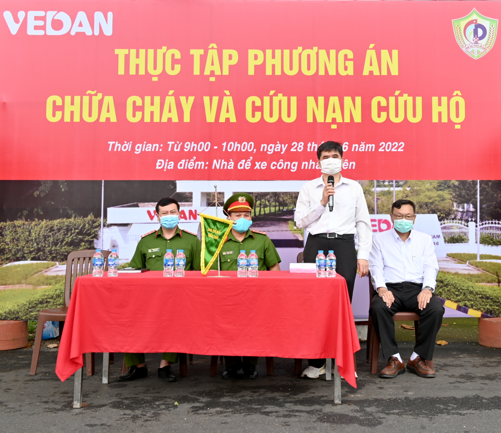 Vedan Việt Nam nâng cao kỹ năng phòng cháy chữa cháy cho cán bộ công nhân viên