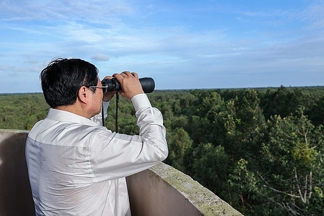 Thủ tướng Phạm Minh Chính khảo sát khu bảo tồn thiên nhiên độc đáo hàng đầu tại ĐBSCL
