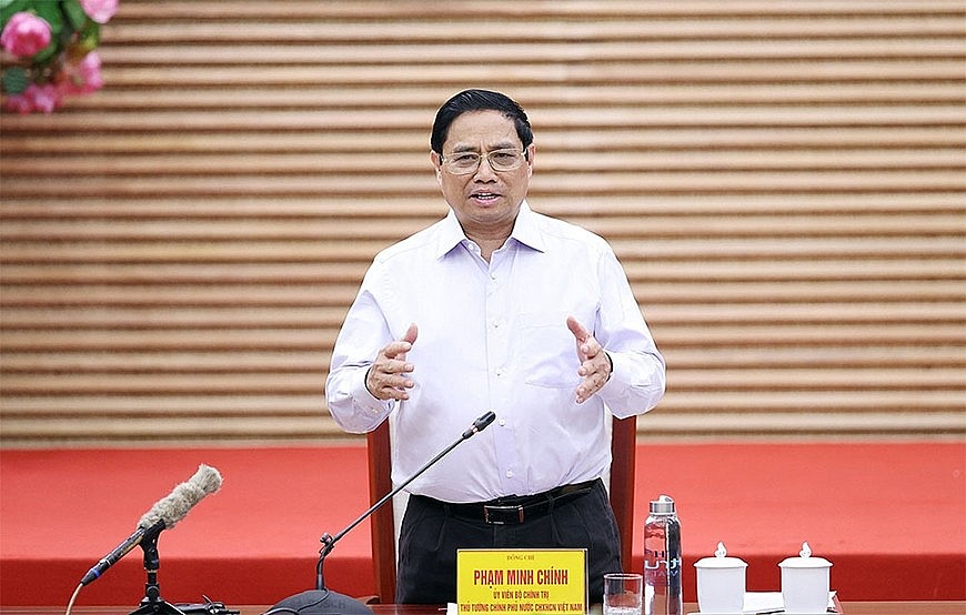 Thủ tướng Phạm Minh Chính làm việc với Ban Thường vụ Tỉnh ủy Nghệ An