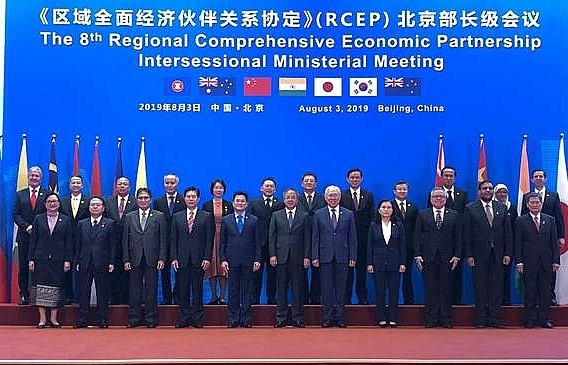 Hội nghị Bộ trưởng RCEP giữa kỳ lần thứ 8 tuyên bố hoàn tất 7 chương và 3 phụ lục