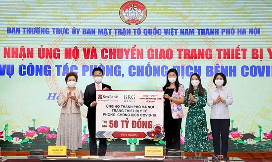 Tập đoàn BRG, SeABank và Công ty Thành phố Thông minh ủng hộ TP. Hà Nội phòng chống dịch Covid-19