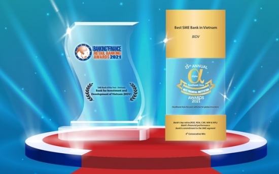 BIDV nhận cú đúp giải thưởng “Ngân hàng SME tốt nhất Việt Nam”